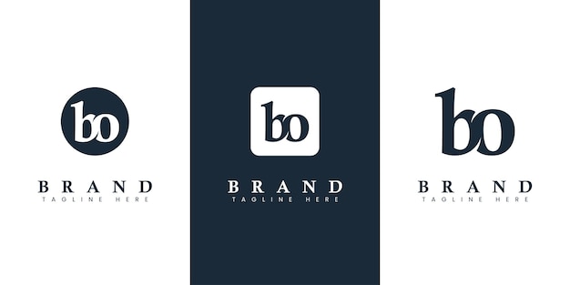 Modern and simple Lowercase BO Letter Logo suitable for any business with BO or OB initials