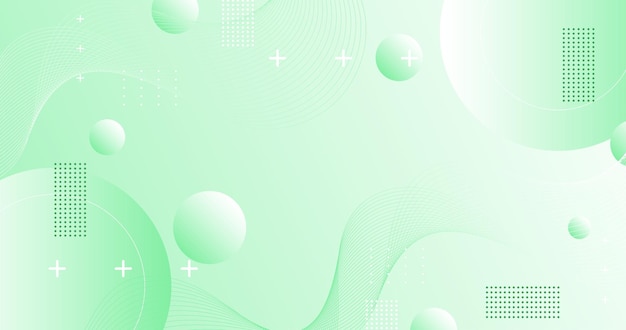 modern background geometric style green and white gradation circle wave eps 10