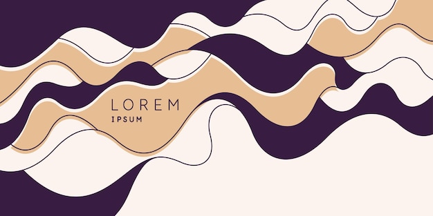 Modern backgrounds with abstract dynamic shapes Compositions of colored spots Vector illustration
