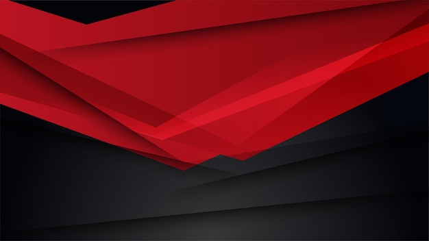 Modern black and red abstract background Abstract background with modern contrast color for presentation design flyer social media web tech banner Vector graphic design pattern web template
