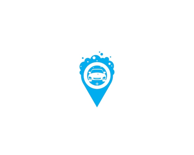 Modern Car Wash Logo Design Template