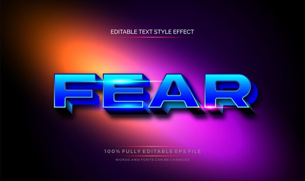 Modern editable text effect vibrant modern color shiny Text style effect Editable