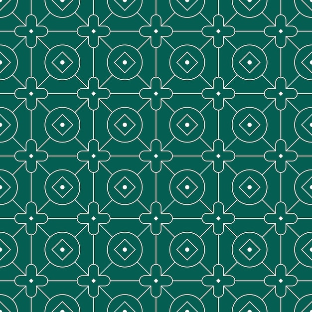 Modern geometric batik seamless pattern