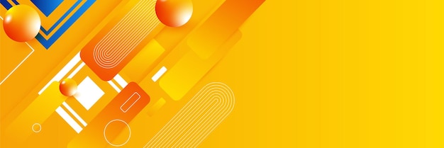 Modern minimal orange background design. Abstract orange banner vector illustration. Yellow orange vector abstract graphic design. Banner Pattern background template.