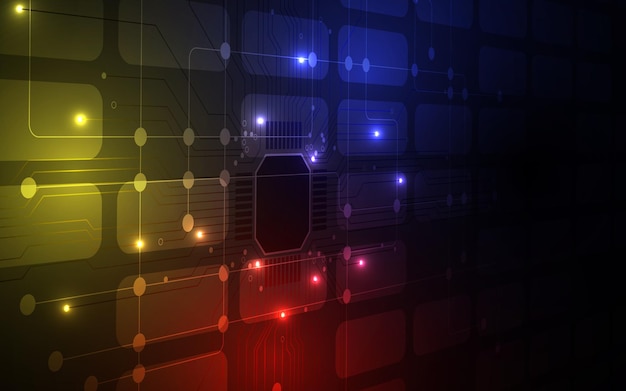 Modern Motherboard Technology Background illustration