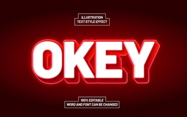 Modern Okey Bold Text Style Effect 