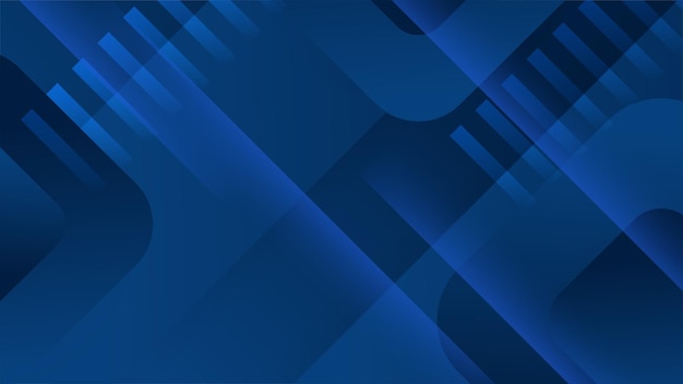 Modern professional blue vector abstract technology business background with lines and geometric shapes Dark blue abstract background for business presentation social media template poster and ads
