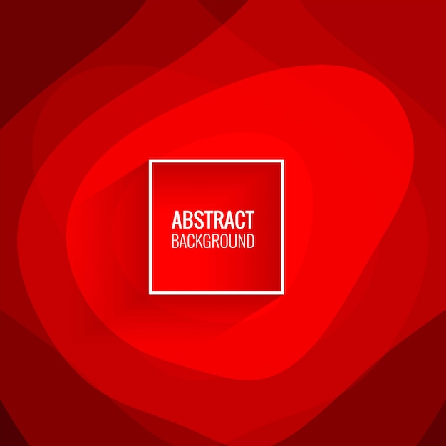 Modern red papercut background illustration