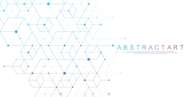 modern technology vector illustration with square grid