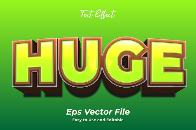 modern text effect huge editable and easy to use premium vector