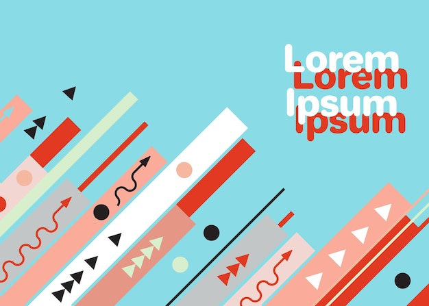 modern trendy graphic design template vector illustration composition of various color element