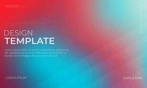 Modern Vector Gradient Grainy Texture in Red Cyan and Maroon Tones