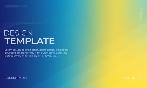 modern vector gradient grainy texture in yellow cyan and indigo hues