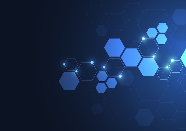Molecular structure abstract tech background