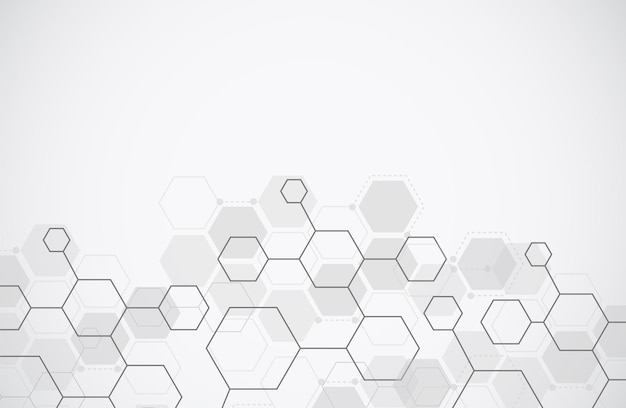 Molecule structure abstract tech background Medical design Science template wallpaper