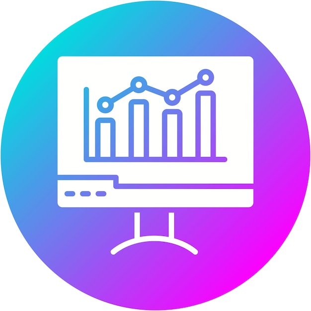 Monitoring Analytics vector icon Can be used for Online Marketing iconset