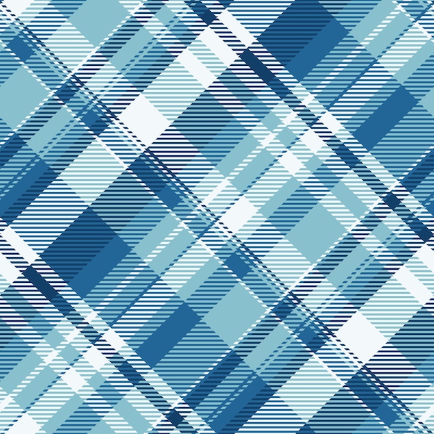 mosaic seamless plaid pattern halftone background tartan textile designer texture check fabric vector in cyan and alice blue colors