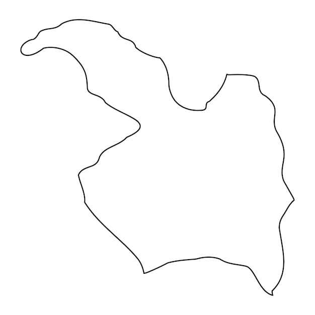 Mosta District map administrative division of Malta Vector illustration
