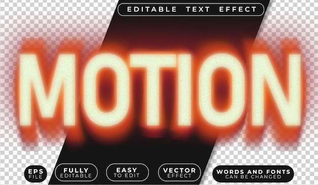 motion blur shake wave vibration twist orange fully editable vector text file