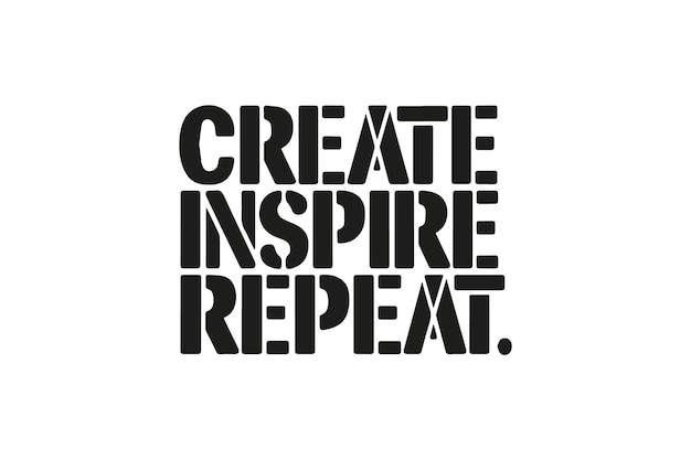 Motivational Typography Vector Illustration