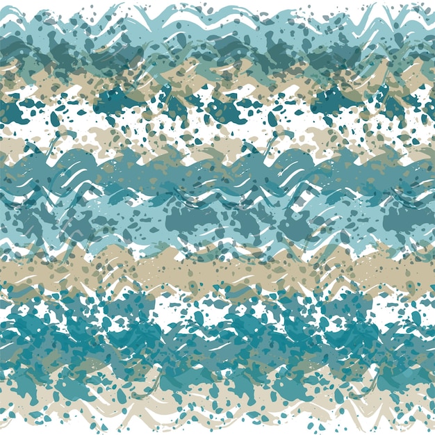 Multi color overlapping wavy shapes form a creative pattern