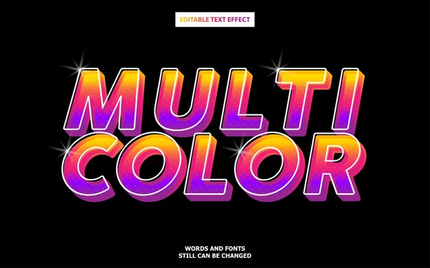 Multicolor text style