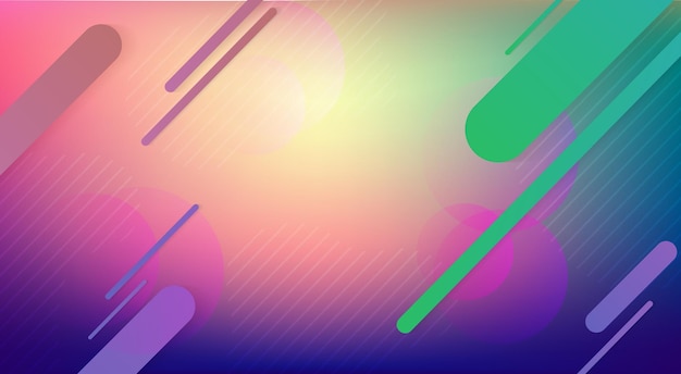 Multicolored abstract background with stripes of various sizes
