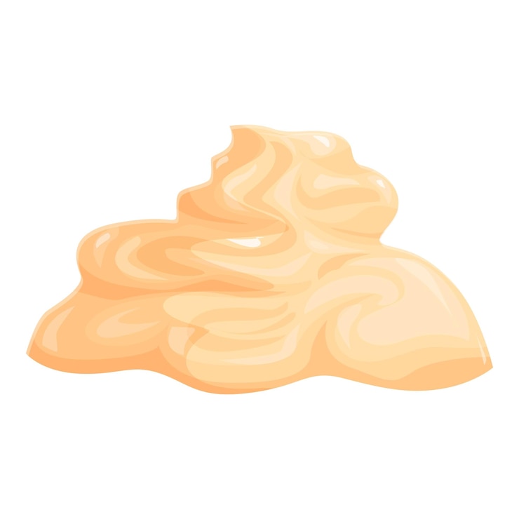 Vektor mustard swirling on a white background
