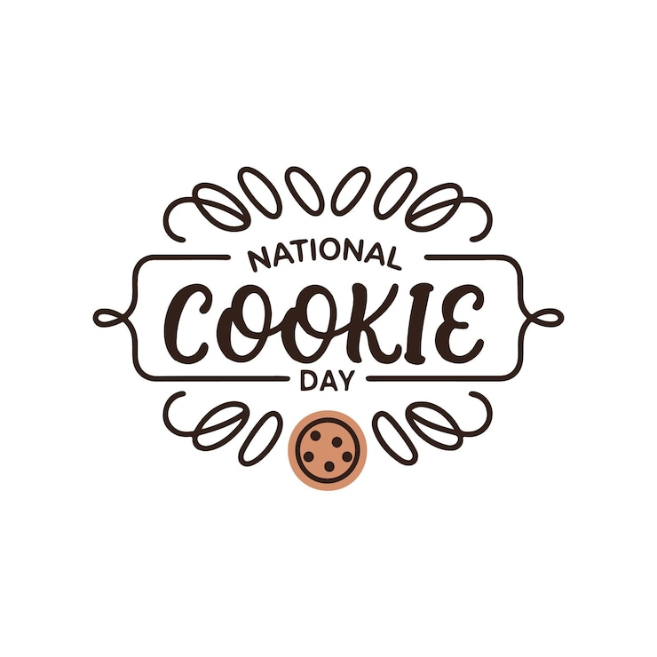 Vektor national cookie day vector