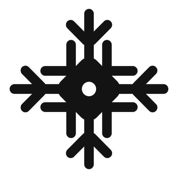 nature snowflake icon simple illustration of nature snowflake vector icon for web design isolated on white background