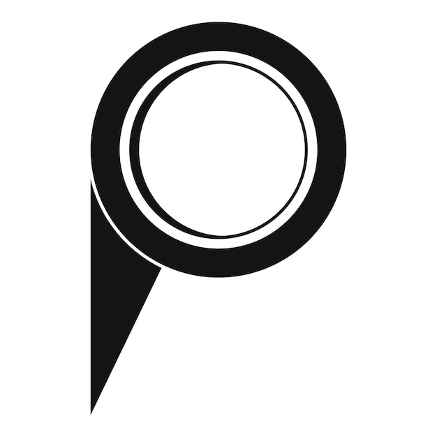navigation pin icon simple illustration of navigation pin vector icon for web