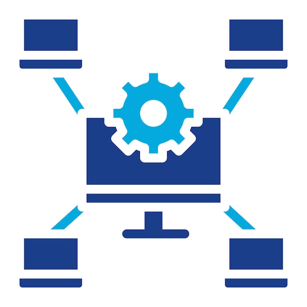 Network Management Flat Illustration