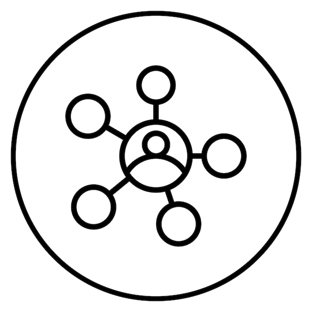 Networking icon vector image Can be used for Headhunting