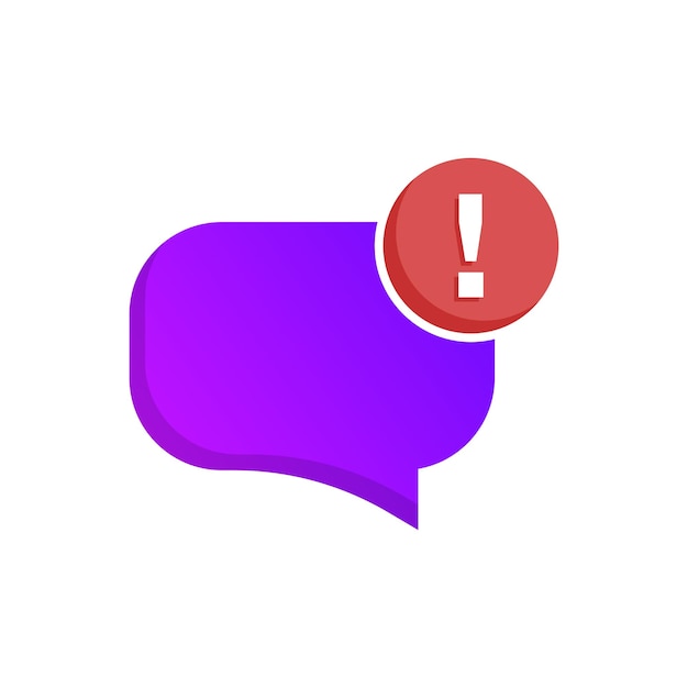 New message icon in flat style Incoming inbox email vector illustration on isolated background Bubble notification sign business concept