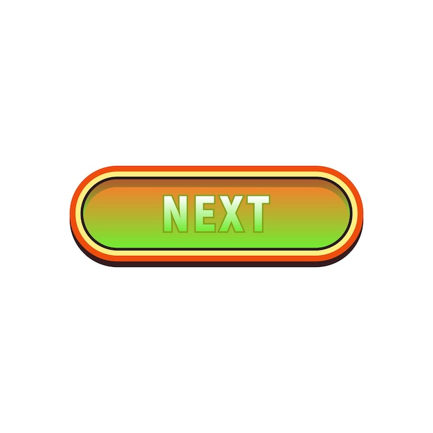 next button game design templates elegant and simple concept