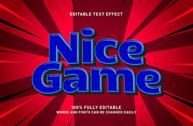 nice game editable text effect in happy and joy text style