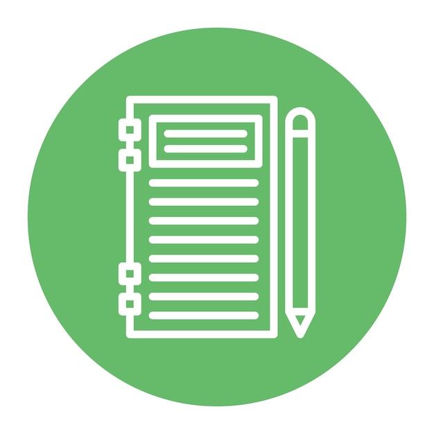 Notebook icon vector image Can be used for Crime Investigation