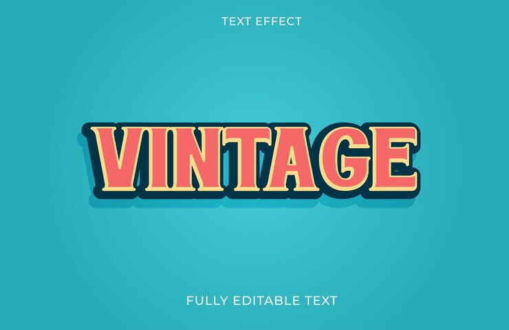 Vektor nový styl – návrh textového efektu ve vintage stylu