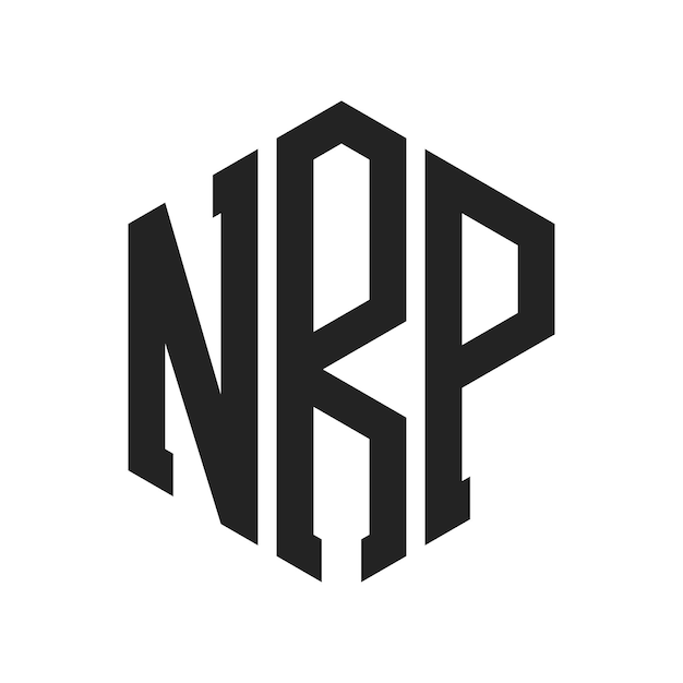 NRP Logo Design Initial Letter NRP Monogram Logo using Hexagon shape