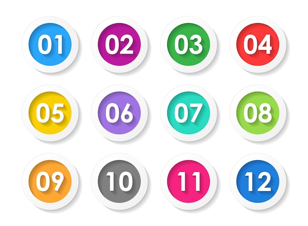 numbers font icon in flat style typography vector illustration on isolated background numeral typographic sign business concept