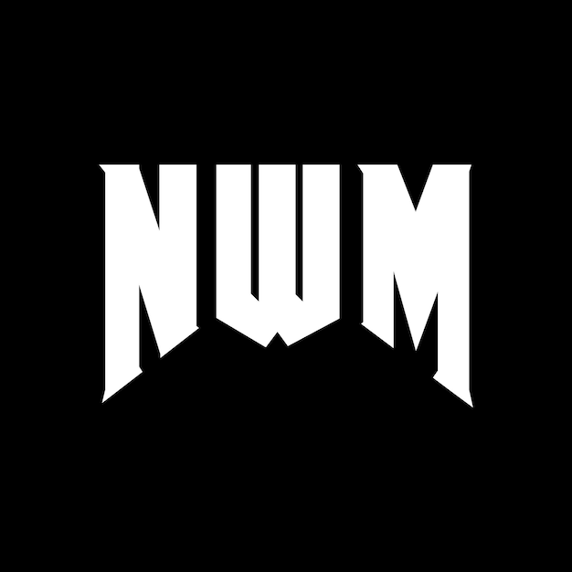 NWM letter logo design for technology company NWM logo design black and white color combination NWM logo NWM vector NWM design NWM icon NWM alphabet NWM typography logo design