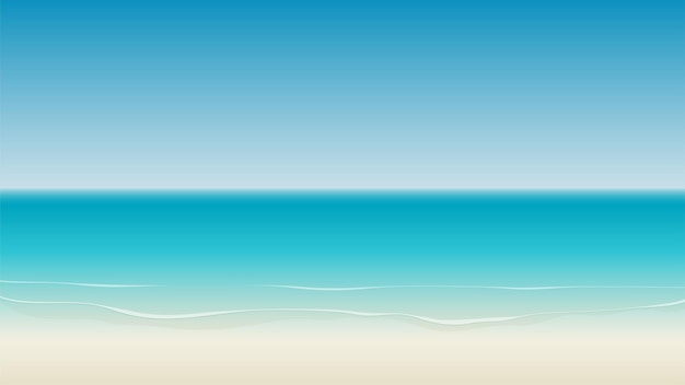 Ocean beach water background design illustration