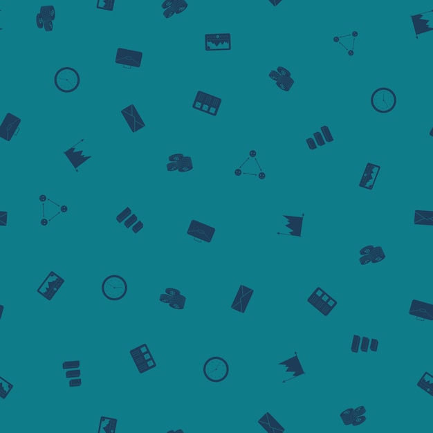 Office Business Seamless Pattern Background Vector illustration