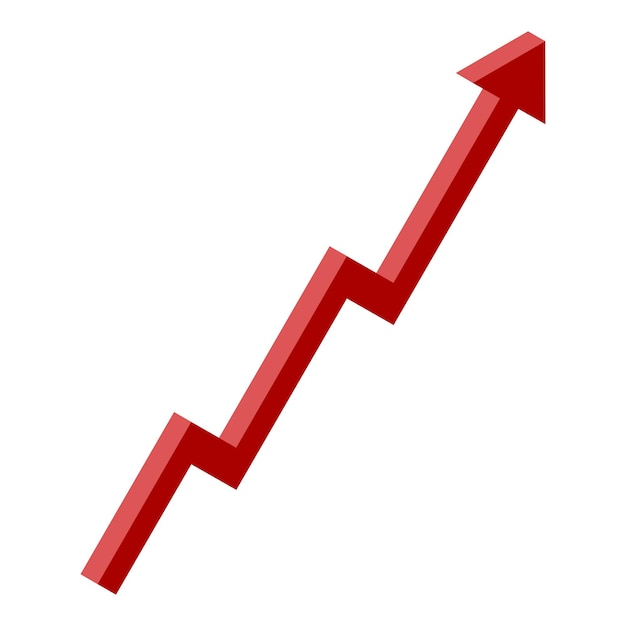 Office manager grow chart icon Isometric of office manager grow chart vector icon for web design isolated on white background