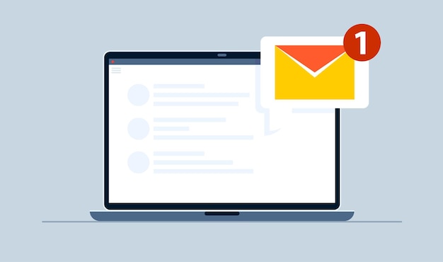 One notification email on notebook.