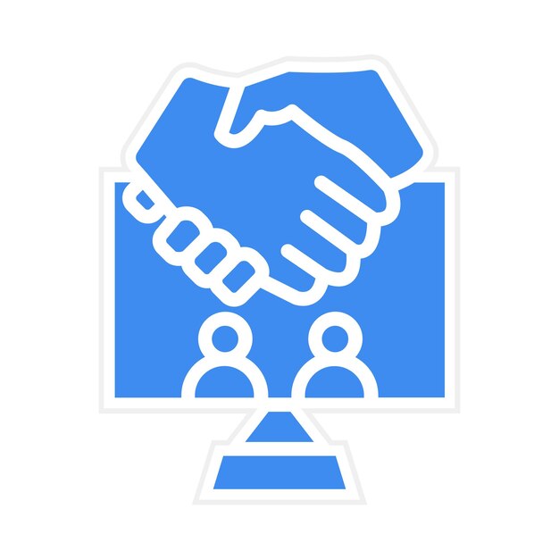 online collaboration icon vector image can be used for remote working