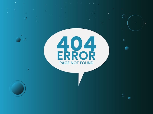 Oops! 404 error for landing page concept illustration