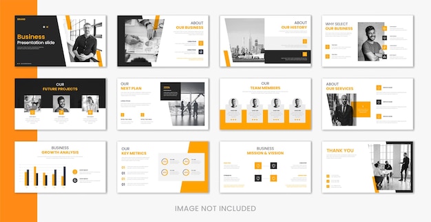 Orange Abstract corporate presentation design