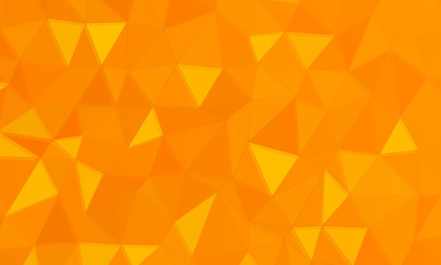 Orange polygonal background. Vector illustration.