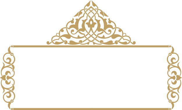 ornamental design pattern on rectangular frame